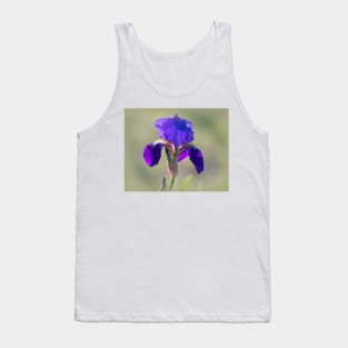 Wild Purple Bearded Iris Tank Top